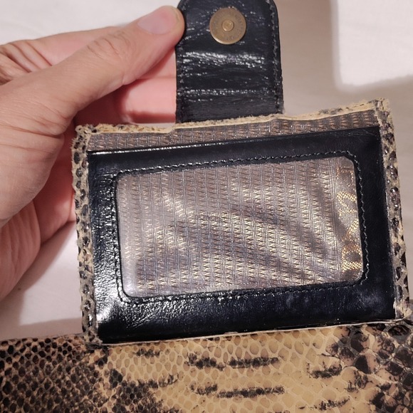 The Find Wallet Python Pattern Leather Wallet Snap Closure - Picture 7 of 16